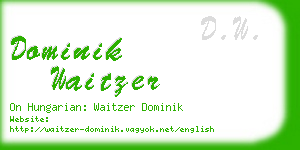 dominik waitzer business card